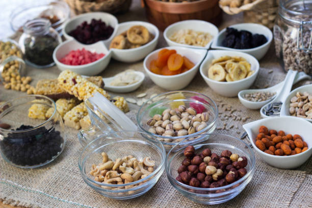 istock Bar with granola, dried fruits and nuts 1433912312