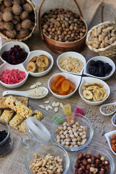 istock Bar with granola, dried fruits and nuts 1433912421