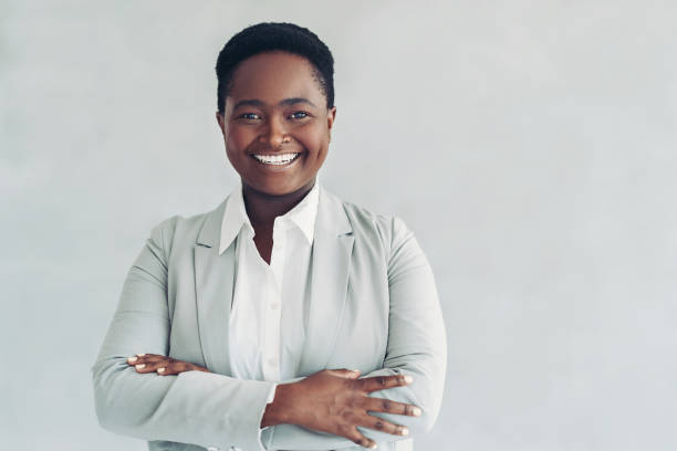 istock Smiling young confident businesswoman 1433912433