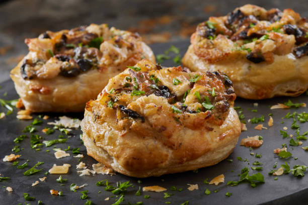 istock Creamy Roast Chicken and Mushroom Puff Pastry Shell's 1433912630