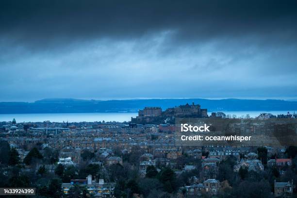 Edinburgh Winter Stock Photo - Download Image Now - Architecture, Beauty In Nature, Blue