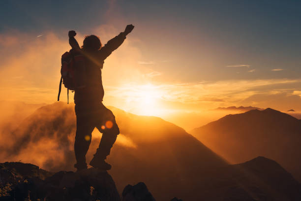 istock silhouette of hiker with backpack 1433928460