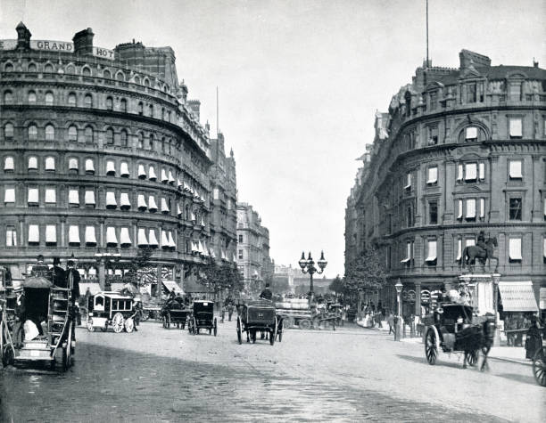 istock Northumberland Ave Whitehall 19th century London 1433928570