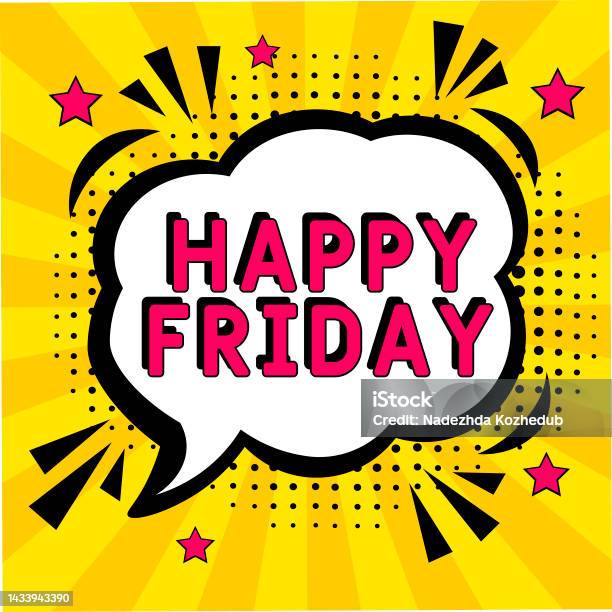 Happy Friday Randy Happy Friday Stock Illustration - Download Image Now - Friday, Fun, Art ...