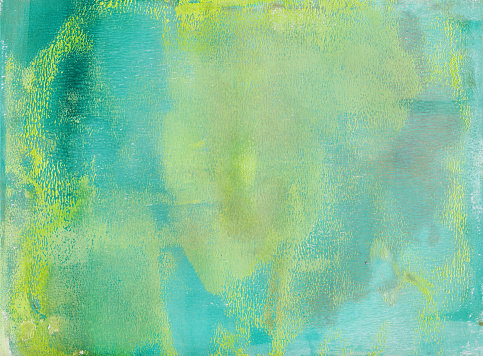 Textured background with shades of pastel turquoise blue and green.