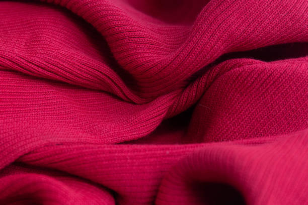 istock Close up Red Knit Fabric 1433945138