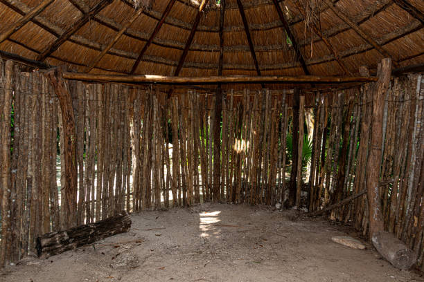 istock Traditional mayan hut in the mexican rainforest 1433945806