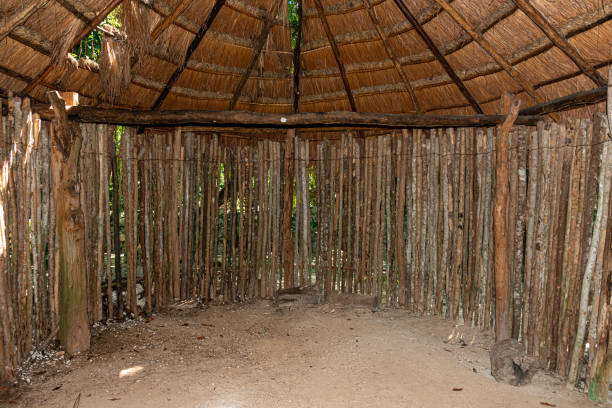 istock Traditional mayan hut in the mexican rainforest 1433946925