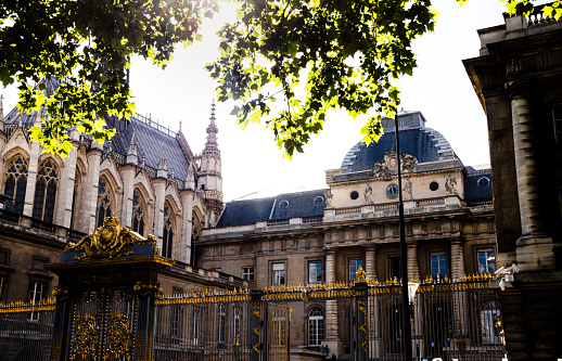 Paris, France - October 03, 2021: Jardin du Carrousel at the Louvre in Paris.