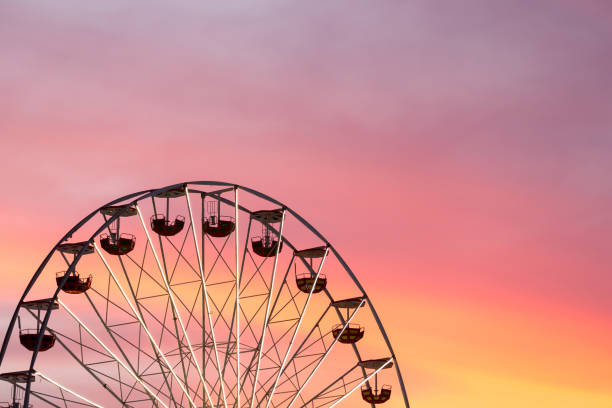 istock Ferris wheel at the sunset 1433972045
