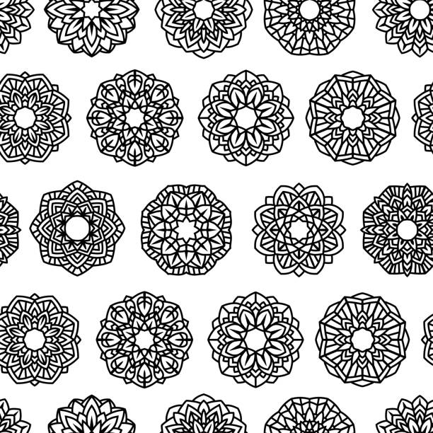 Mandala Stencil Design Vector Pattern Stock Vector (Royalty Free