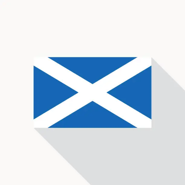 Vector illustration of Scotland national flag vector flat icon