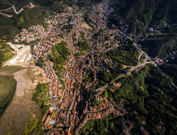 Aerial view of Ouro Preto