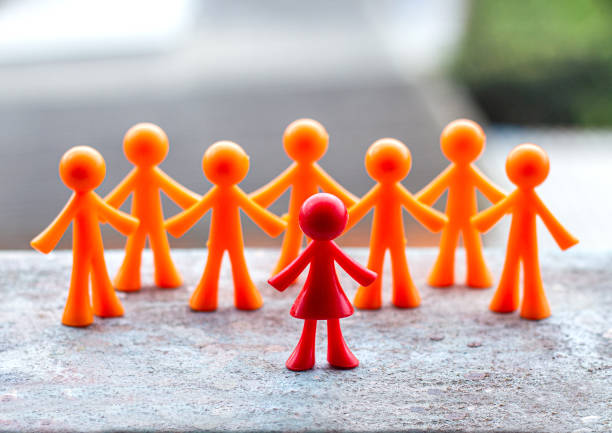 istock Representation of a work team and a leader through dolls 1434017230
