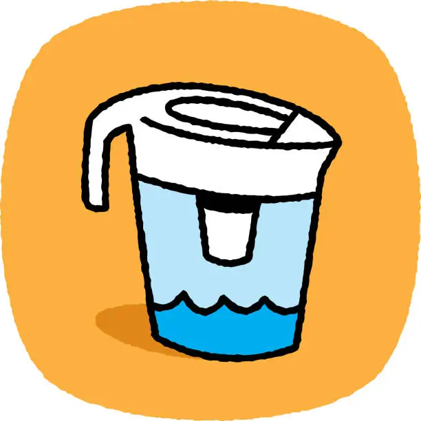 Vector illustration of Water Filter Doodle 7