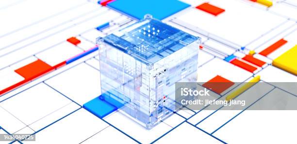 Computer Control Platform Rendering 3d Rendering Of Cyberpunk Ai Circuit Board Technology Background ...