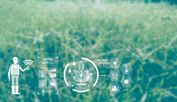 istock Agriculture technology farmer man using tablet Modern technology concept agriculture. 1434044997