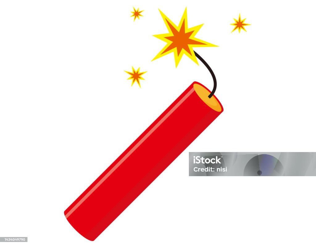 Exploding Dynamite Logo On The Verge Of Exploding Dynamite Vector Illustration Stock ...