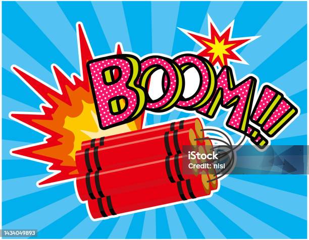 Exploding Dynamite Logo On The Verge Of Exploding Dynamite Vector Illustration Stock ...