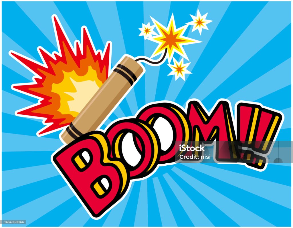 Exploding Dynamite Cartoon On The Verge Of Exploding Dynamite Vector Illustration Stock ...