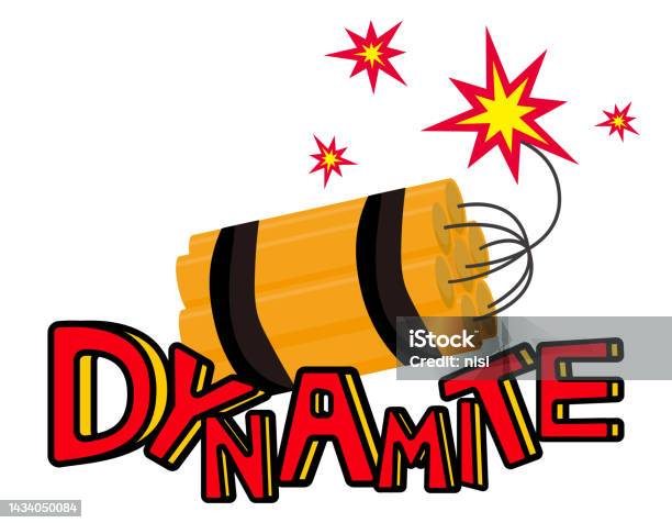 Exploding Dynamite Logo On The Verge Of Exploding Dynamite Vector Illustration Stock ...