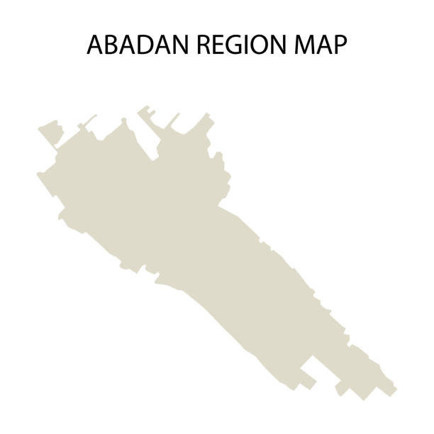 Map of Abadan region in Iran Map of Abadan region in Iran. Vector illustration khuzestan province stock illustrations