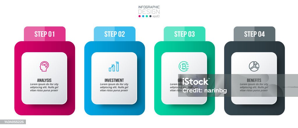 Infographic Template Business Concept With Step Stock Illustration ...