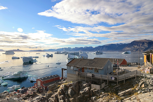 Uummannaq, Greenland, Denmark: - Uummannaq Fjord is a large fjord system in the northern part of western Greenland, the largest after Kangertittivaq fjord in eastern Greenland.