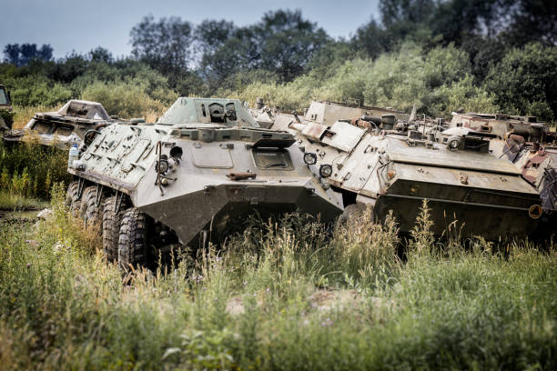 istock Discarded Russian military equipment 1434057120