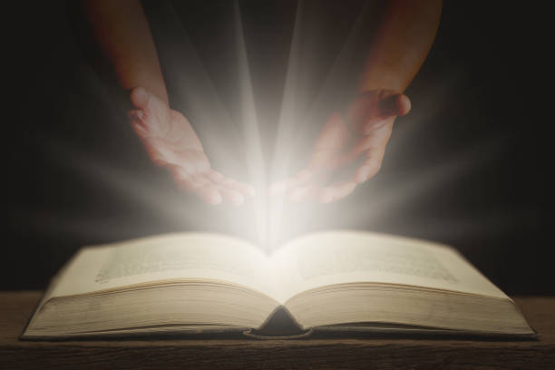 istock His hand was opened from the darkness. to welcome prayers behind God 1434058017