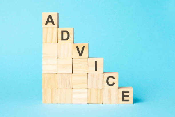 istock the word ADVICE is written on a wooden cubes, concept 1434058845