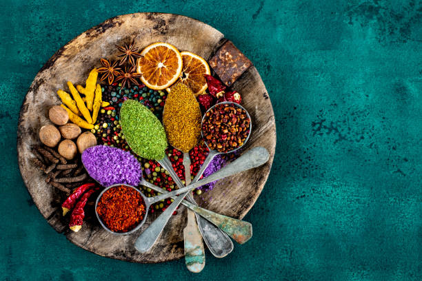 istock Various spices and dried fruits on the table. 1434060805