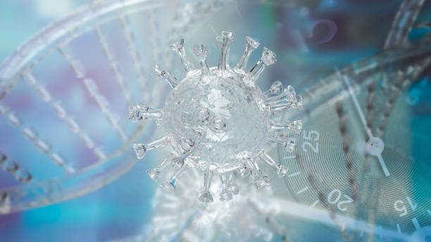 istock The clear virus on medical or sci background 3d rendering 1434061814
