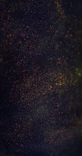 particles texture blur sparks bokeh light orange stock photo