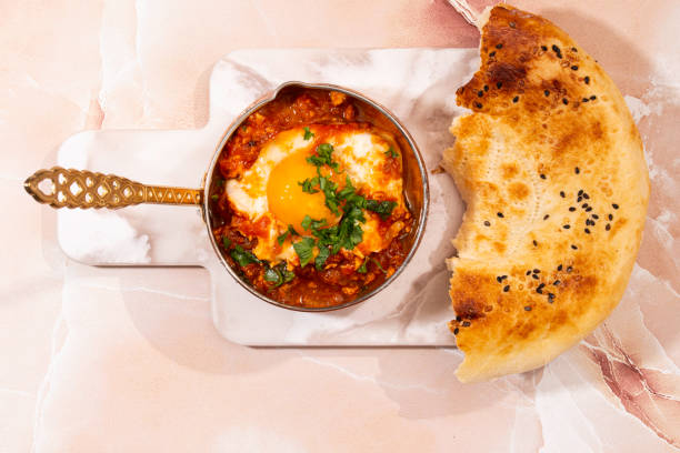 istock Shakshouka in a copper pot 1434064609