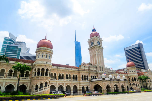 istock Famous place building Sultan Abdul Samad clock tower, Kuala Lumpur 1434065905