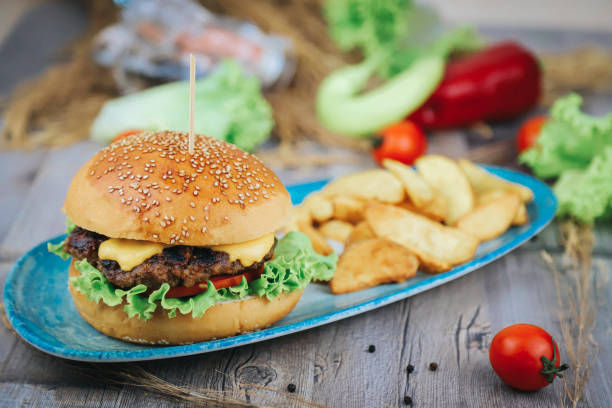 istock hamburger with meatballs and cheese 1434073424