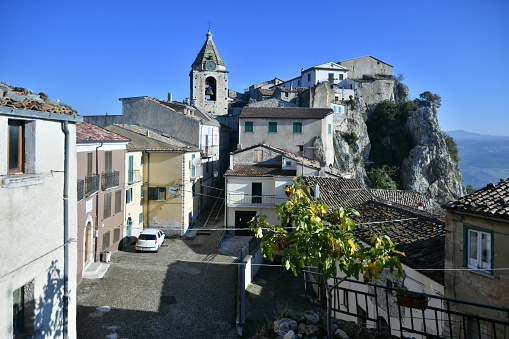 View of the Bagnoli del Trigno, a medieval village in the Isernia province.