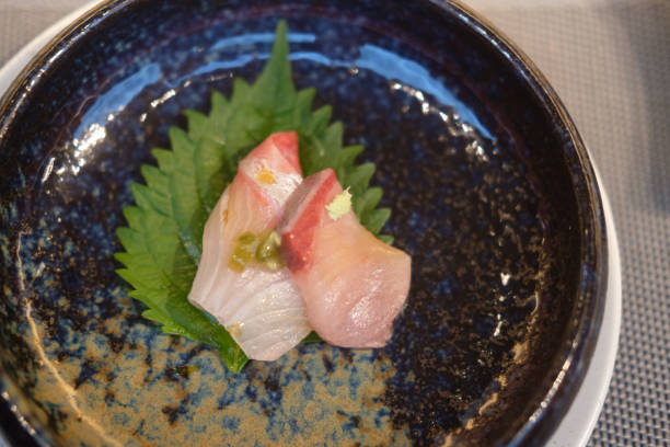 istock Fresh Hamachi sashimi , Japanese food 1434080735