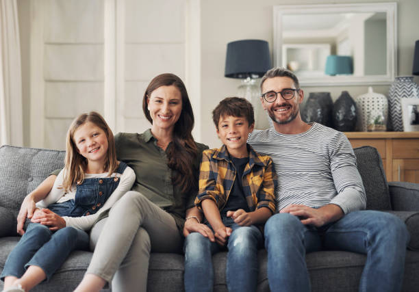 Family enjoying streaming content