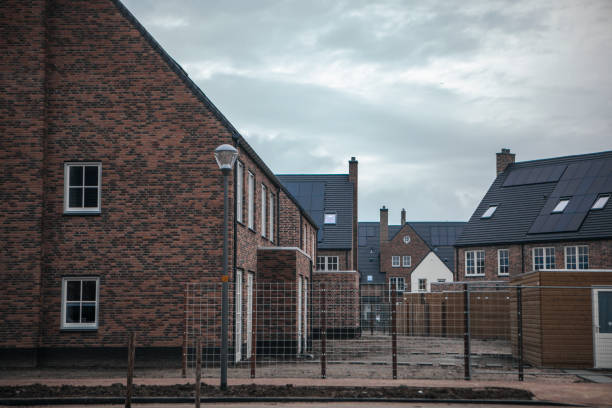 istock Solar panels on residential housing rooftops in the Netherlands 1434094326