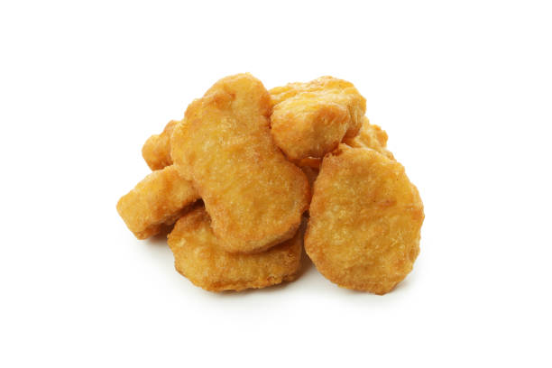 istock Tasty fried chicken isolated on white background 1434105060