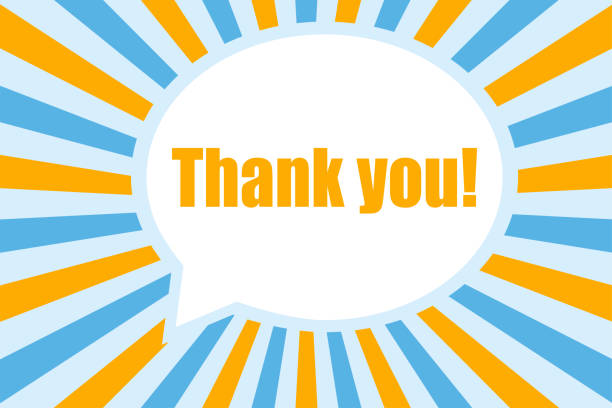 istock Thank you banner icon. Poster speech illustration symbol. Label information vector 1434127793