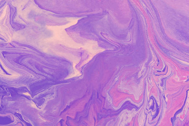Pink lilac fluid art.