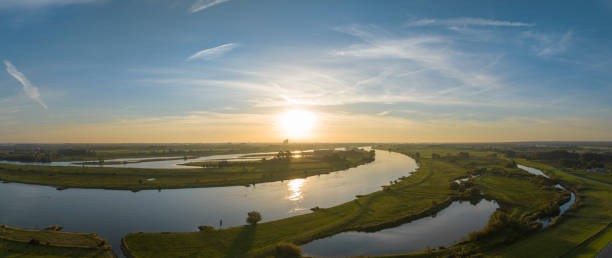 istock Sunrise over the river IJssel in the IJsseldelta during fall 1434131744