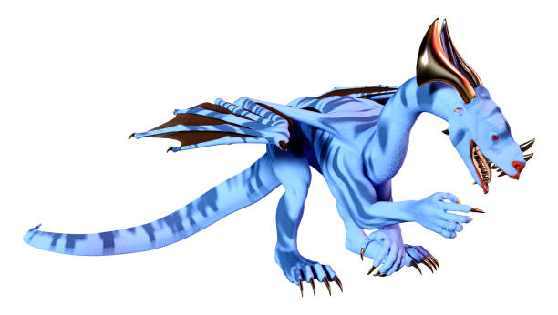 istock 3D Rendering Fairy Tale Dragon on White 1434134988