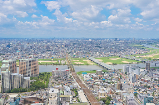 Shoot the streets of Edogawa Ward from the I Link Town observatory in Ichikawa
