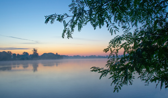 Peaceful Lake Sunrise-Howard County, Indiana