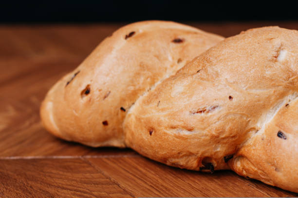 istock Assortment of baked bread on table 1434143235