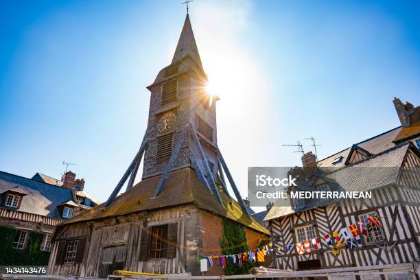 Honfleur City Eglise Sainte Catherine Church In Normandie Or Normandy France Stock Photo - Download Image Now